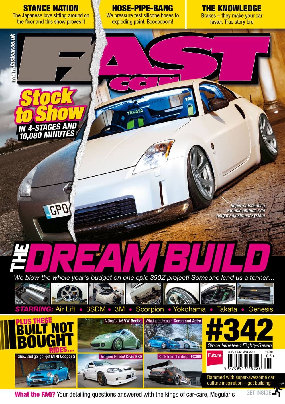 Fast Car Magazine's 350z on Air Lift Performance air suspension